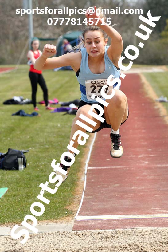 Long jump, 2021 NECAA Open Graded Meeting, Morpeth. Photo: David T. Hewitson/Sports for All Pics